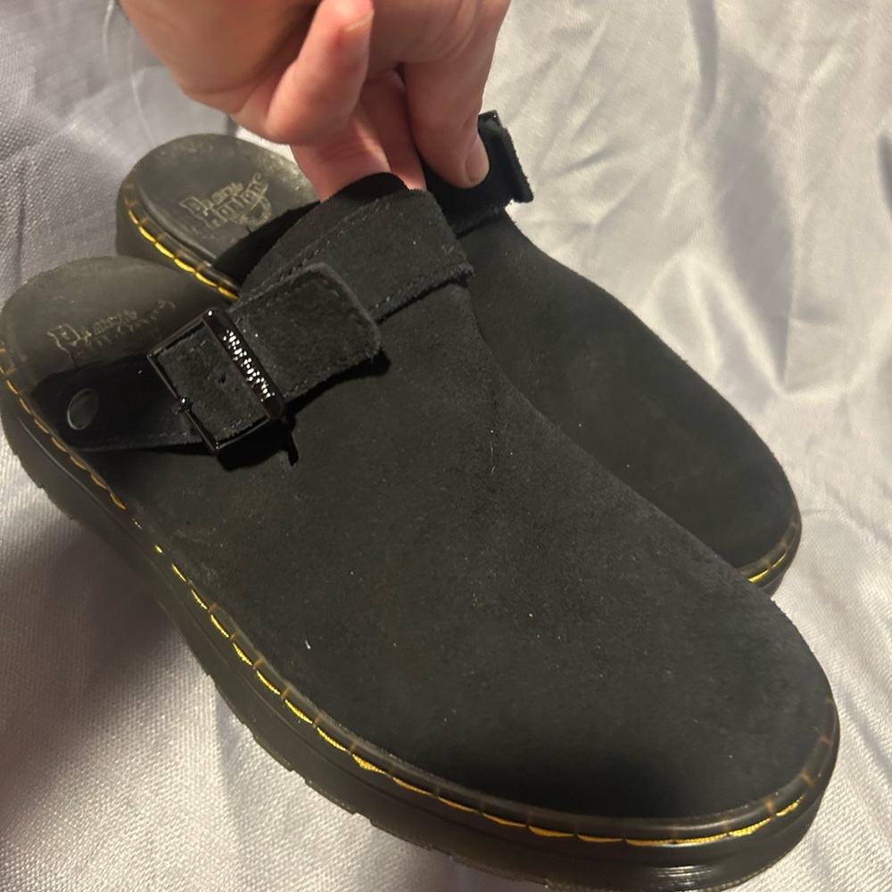Dr. Martens Black Suede Loafers